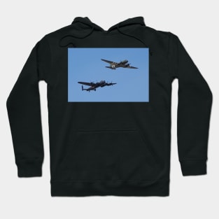 Avro Lancaster I and Douglas Dakota III Hoodie